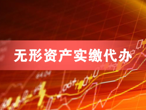 庆阳无形资产实缴资本代办